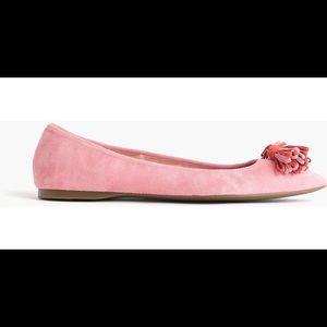 lottie tassel flats in suede